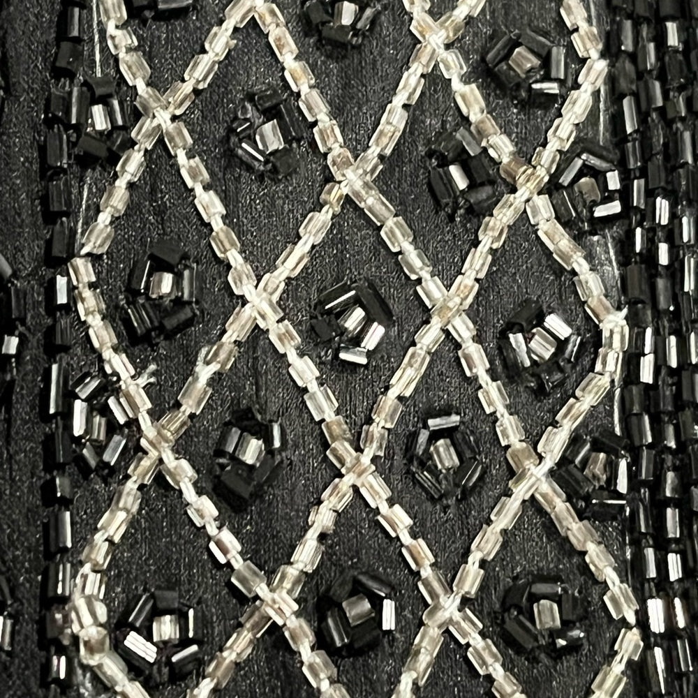 Black Beaded Open Front Jacket.  Christian Dior - Picture 9 of 9